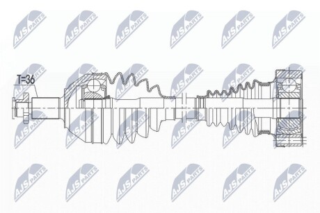 ПОЛУОСЬ NTY NPW-VW-166