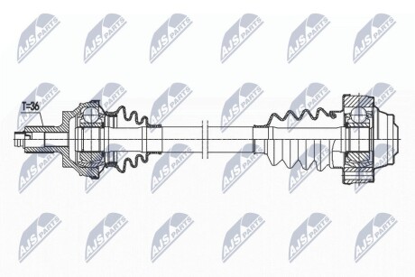 ПОЛУОСЬ NTY NPW-VW-170