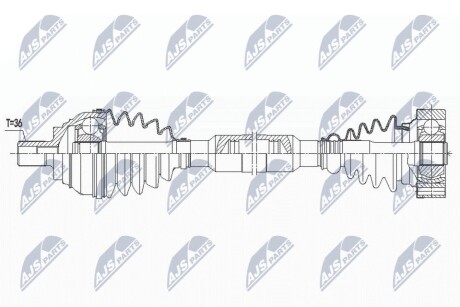 ПОЛУОСЬ NTY NPW-VW-181 (фото 1)