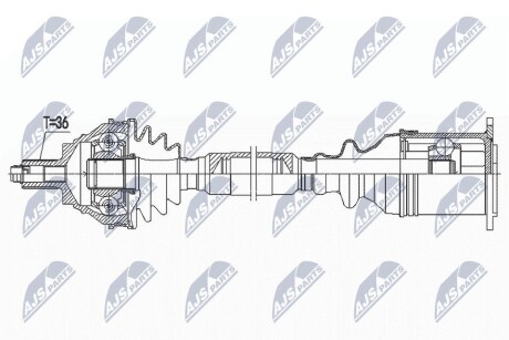 ПОЛУОСЬ NTY NPW-VW-185