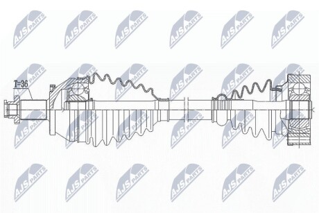 ПОЛУОСЬ NTY NPW-VW-191