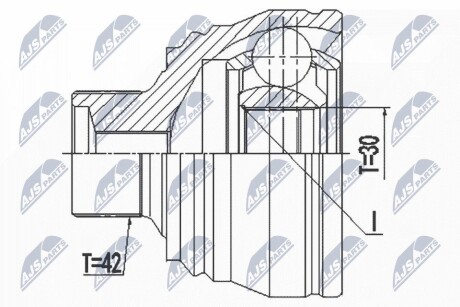 ШАРНИР РАВНЫХ УГЛОВЫХ СКОРОСТЕЙ NTY NPZ-AU-057