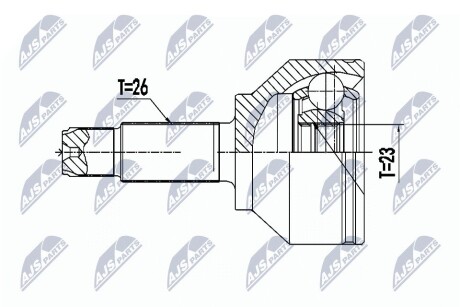 ШАРНИР РАВНЫХ УГЛОВЫХ СКОРОСТЕЙ NTY NPZ-BM-023