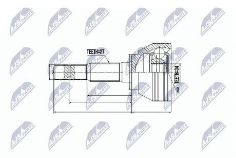 ШАРНИР РАВНЫХ УГЛОВЫХ СКОРОСТЕЙ NTY NPZ-CH-021