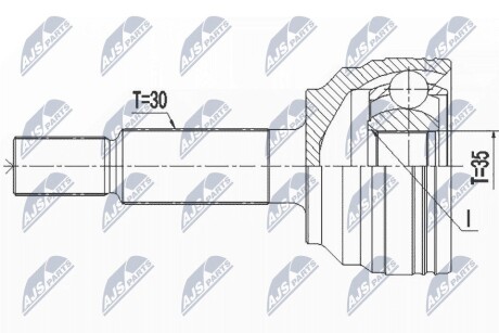 ШАРНИР РАВНЫХ УГЛОВЫХ СКОРОСТЕЙ NTY NPZ-CH-033