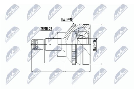 ШАРНИР РАВНЫХ УГЛОВЫХ СКОРОСТЕЙ NTY NPZ-CT-004