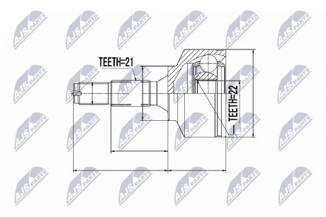 ШАРНИР РАВНЫХ УГЛОВЫХ СКОРОСТЕЙ NTY NPZ-CT-011