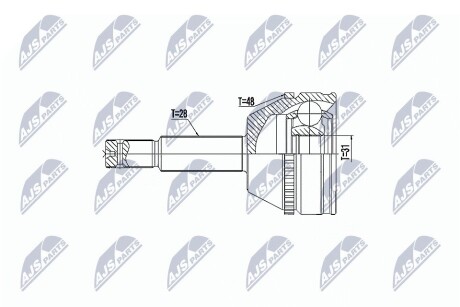 ШАРНИР РАВНЫХ УГЛОВЫХ СКОРОСТЕЙ NTY NPZ-FR-041