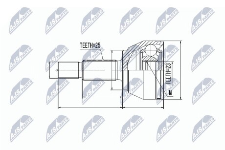 ШАРНИР РАВНЫХ УГЛОВЫХ СКОРОСТЕЙ NTY NPZ-FR-043