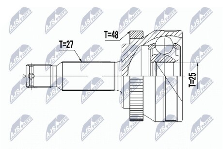 ШАРНИР РАВНЫХ УГЛОВЫХ СКОРОСТЕЙ NTY NPZ-HY-517