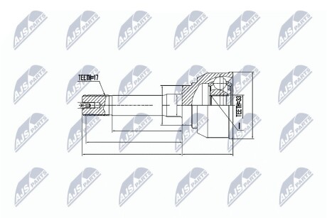 ШРКШ зовн. Isuzu Monterey 3000Tdi 16V 98.02- NTY NPZ-IS-007