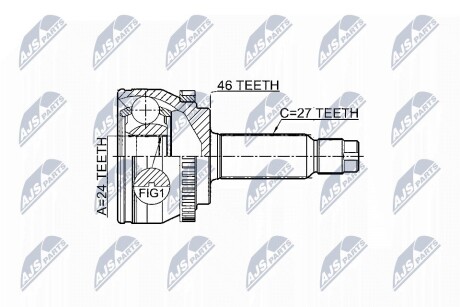 ШАРНИР РАВНЫХ УГЛОВЫХ СКОРОСТЕЙ NTY NPZ-KA-359