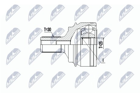 ШАРНИР РАВНЫХ УГЛОВЫХ СКОРОСТЕЙ NTY NPZ-ME-027