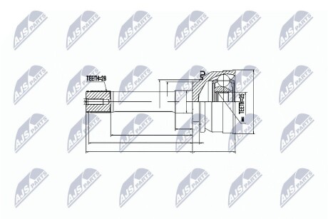 ШАРНИР РАВНЫХ УГЛОВЫХ СКОРОСТЕЙ NTY NPZ-MS-007