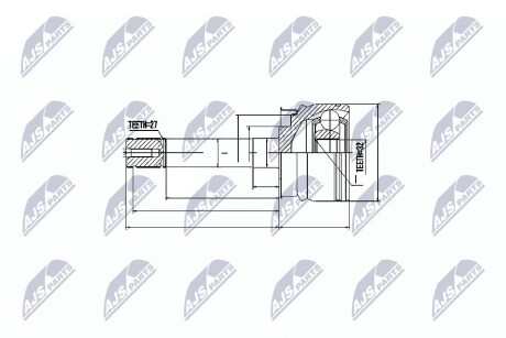 ШАРНИР РАВНЫХ УГЛОВЫХ СКОРОСТЕЙ NTY NPZ-NS-051