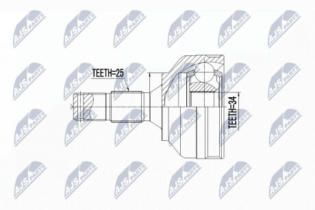 ШАРНИР РАВНЫХ УГЛОВЫХ СКОРОСТЕЙ NTY NPZ-PE-030