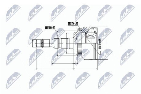 ШАРНИР РАВНЫХ УГЛОВЫХ СКОРОСТЕЙ NTY NPZ-PL-024