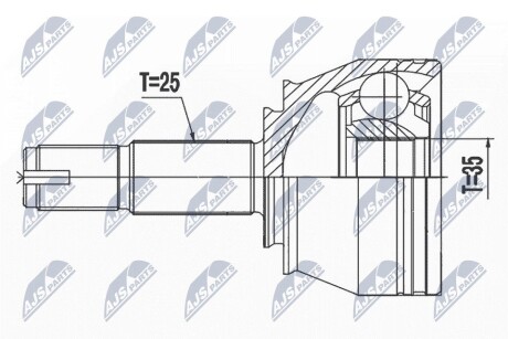 ШАРНИР РАВНЫХ УГЛОВЫХ СКОРОСТЕЙ NTY NPZ-PL-044