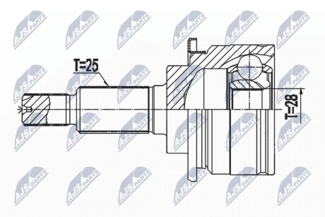 ШАРНИР РАВНЫХ УГЛОВЫХ СКОРОСТЕЙ NTY NPZ-PL-046