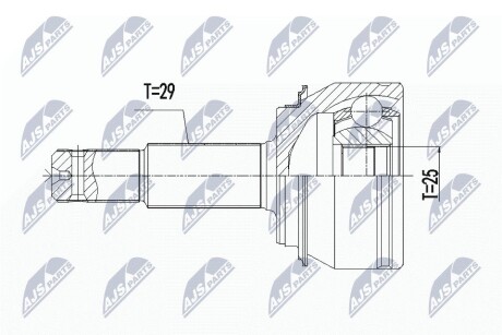 ШАРНИР РАВНЫХ УГЛОВЫХ СКОРОСТЕЙ NTY NPZ-RE-061