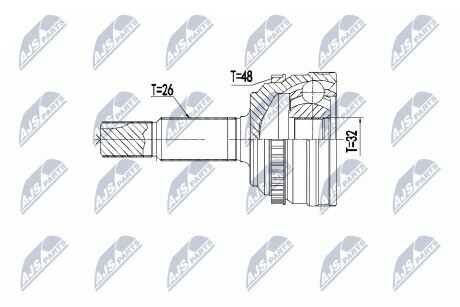 ШАРНИР РАВНЫХ УГЛОВЫХ СКОРОСТЕЙ NTY NPZ-TY-096