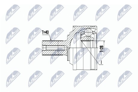 ШАРНИР РАВНЫХ УГЛОВЫХ СКОРОСТЕЙ NTY NPZ-VV-025