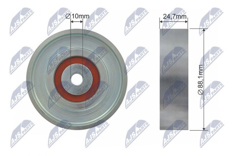 РОЛИК РУЧЕЙКОВОГО РЕМНЯ NTY RNK-TY-031