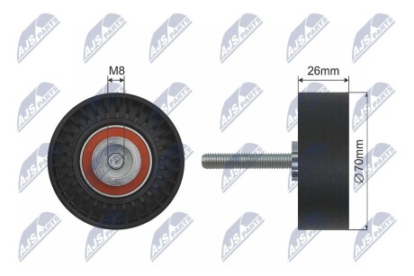 РОЛИК РУЧЕЙКОВОГО РЕМНЯ NTY RRK-FR-006