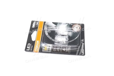 Лампа світлодіодна WY5W 2500K 12V 1W W2.1X9.5D LEDriving SL OSRAM 2827DYP-02B