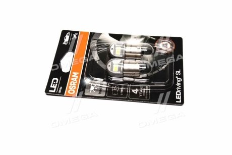 ЛАМПА LED R10W 1,2W 12V BA15S BLI2 OSRAM 5008DWP-02b