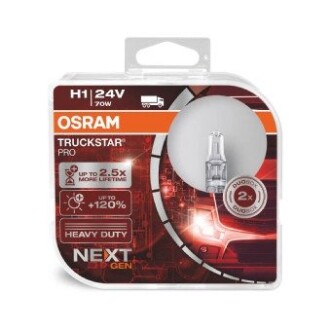 ЛАМПА H1 24V 70W P14.5s Box Truckstar PRO OSRAM 64155TSPHCB