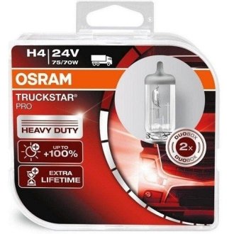 ЛАМПА H4 24V 75W P43t Box Truckstar PRO OSRAM 64196TSPHCB