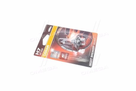 Лампа фарна H7 12V 55W PX26d NIGHT BREAKER SILVER (+100) blister OSRAM 64210NBS-01B