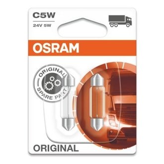 ЛАМПА C5W 24V 5W SV8.5-8 BLI STANDARD OSRAM 6423-02b