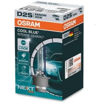 Лампа ксенон 85V D2S 35W P32d-2 XENARC® COOL BLUE® INTENSE (Next Gen) 6200K OSRAM 66240CBN