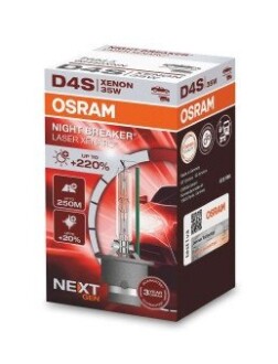 ЛАМПА D4S 35W P32d-5 FS XENARC NIGHT BREAKER LASER (NEXT GEN) OSRAM 66440XNN (фото 1)