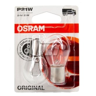 Лампа P21W 24V 21W BA15s BLI STANDARD OSRAM 751102B