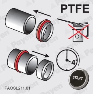 Сальник двигуна N VAG CAYB/CRBC/CRLB/CFCA/CFWA 32X47X10 RWDR-ACM PTFE PAYEN NA5361