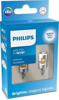 Автолампа світлодіодна PHILIPS 11961WU60X2