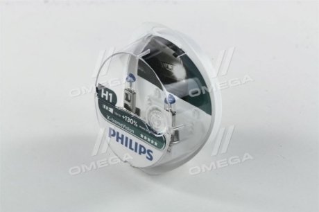 Лампочка Н1 12В 55Вт P14.5s (X-tremeVision, комплект, +100% света) PHILIPS 12258 XVS2