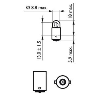 Автомобiльна лампа PHILIPS 21997828