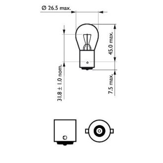 Автомобiльна лампа PHILIPS 38210530