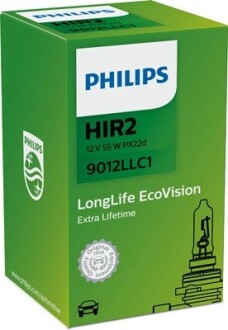 Автолампа LongerLife HIR2 PX22d 55 W прозрачная PHILIPS 9012LLC1 (фото 1)