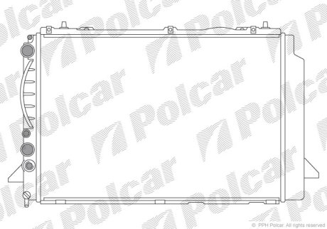 Радіатор охолодження POLCAR 130808A2