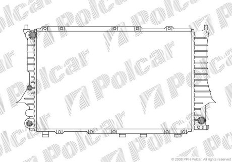 Радіатор охолодження POLCAR 131608-3 (фото 1)