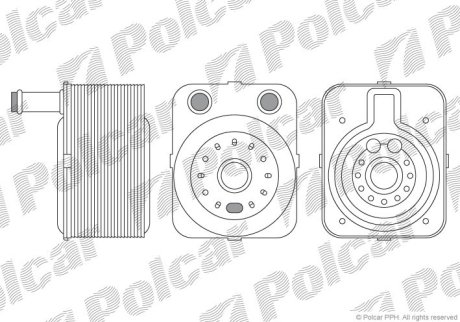 Радіатори масла POLCAR 1323L8-3 (фото 1)