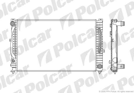 Радіатор охолодження POLCAR 132408-5