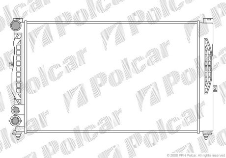 Радіатор охолодження POLCAR 132408A1 (фото 1)