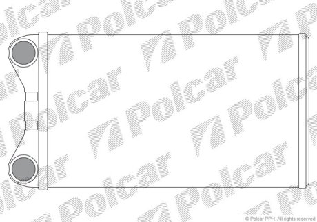 Радіатор обігріву POLCAR 1325N8-1 (фото 1)