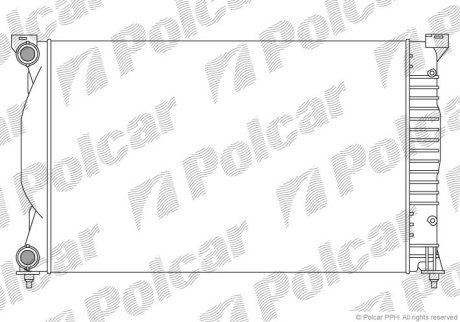 Радіатор охолодження POLCAR 133408A1